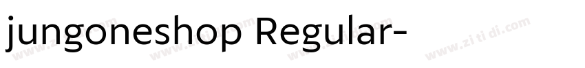 jungoneshop Regular字体转换